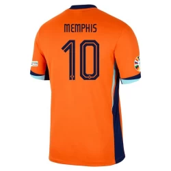 Memphis Depay #10 Nederlands Voetbalshirt EK 2024 Thuistenue Heren